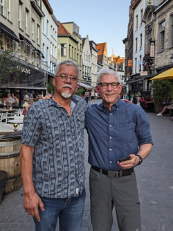 Ron Blumenfeld and me in Antwerp
